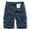 Blue, variant on Big and Tall Cargo Shorts Work Shorts for Men Pockets Zipper Shorts Solid Color Casual Comfy Loose Fit Holiday Fitness Workwear Pants Army Green S
