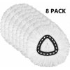 8 Pack Mop Replacement Heads for O-Ceda Easy Wrin Spin Mop, Microfiber Spin Mop Refills, Easy Cleaning Mop Head Replacement