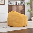 thumbnail image 6 of S-HOME Ergonomic Corduroy Bean Bag Chair for Adults and Teens in Classic Colour with Supportive Armrests for All Spaces, Yellow, 6 of 14
