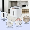 thumbnail image 6 of Ikohbadg Rice Dispenser, Rice Storage Container, Large Grain Container Storage with Lid Moisture Proof Household Cereal Dispenser Bucket for Kitchen Soybean Corn, Black, 6 of 7
