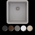 thumbnail image 1 of Lexicon Platinum LP-1618-K Small Single Bowl Quartz Composite Kitchen Sink, Black, 1 of 1