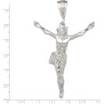 thumbnail image 3 of Sterling Silver Corpus (Crucified Christ) Pendant (86 X 55) Made In United States qc3432, 3 of 5