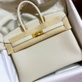 thumbnail image 3 of 2025 Spring and Summer New Platinum Bag Lychee Grain Top Layer Leather Togo Leather Fashion Single Shoulder Handbag Commuter Women's Bag, 3 of 4