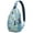 Sky-blue-32, variant on Symmetrical Design Sling Bag Anti-Theft Crossbody Bag for Outdoor Adventures Rustic Home Decor Inspired