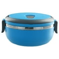 thumbnail image 1 of Kids School Thermal Warmer Box Food Container Lunch Package Stainless Steel Blue, 1 of 9