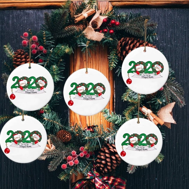 Xihbxyly Dia Del Primer Ministro Piezas 2024 Nuevo Colgante Iluminado para Decoración de Árbol de Navidad con Anciano Sin Rostro