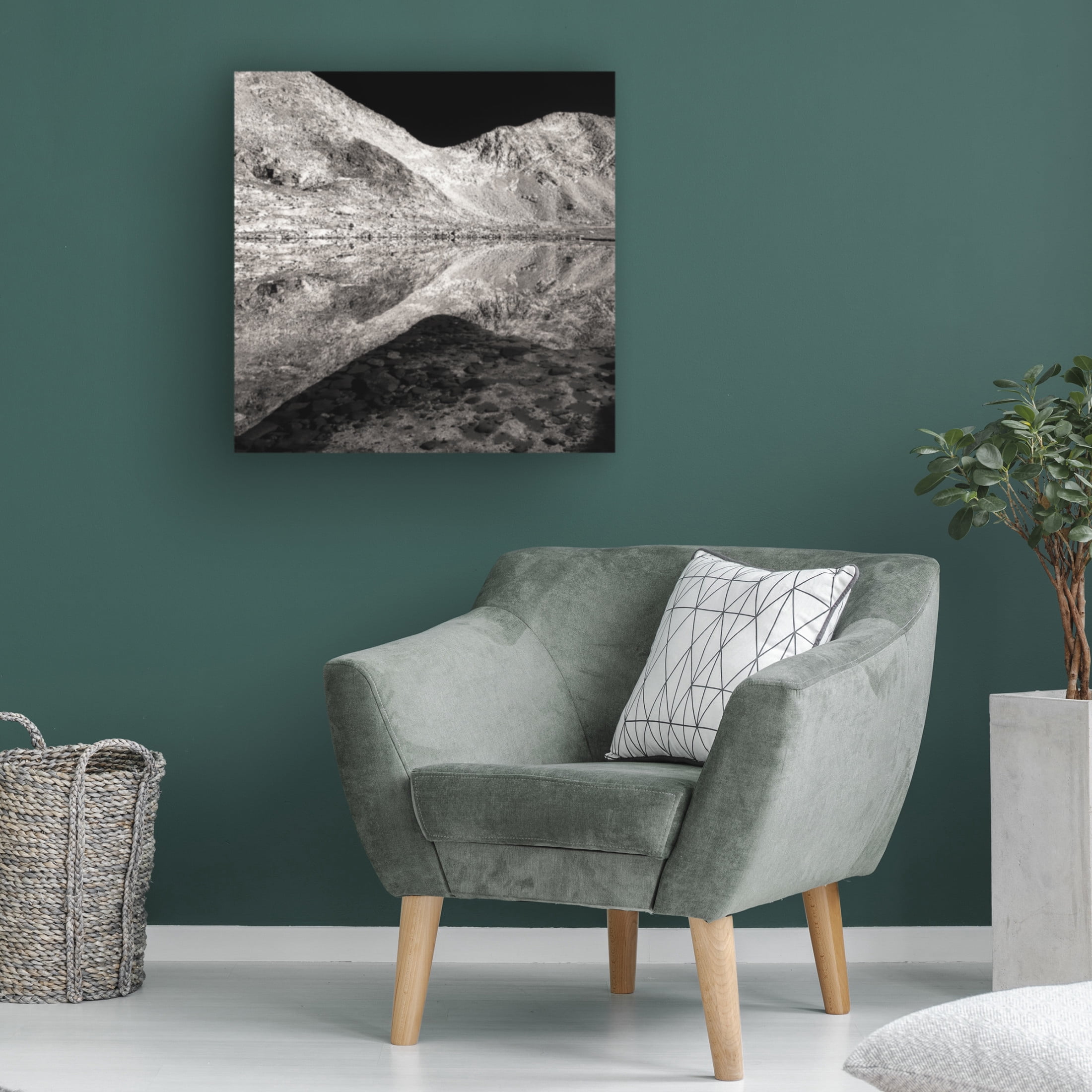 Canvas Wall Art - James K. Papp 'Reflection Below The Pass' Wall Art for Living Room, Bedroom, or Office Décor by Trademark Fine Art - 18 x 18 Inches