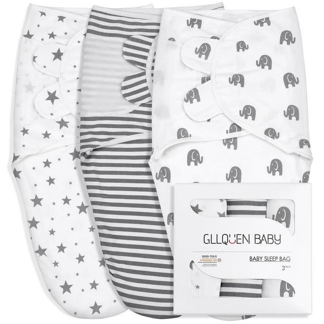 Gllquen Baby Premium Swaddle Blankets for 36 Months Baby Boy Girl, 3