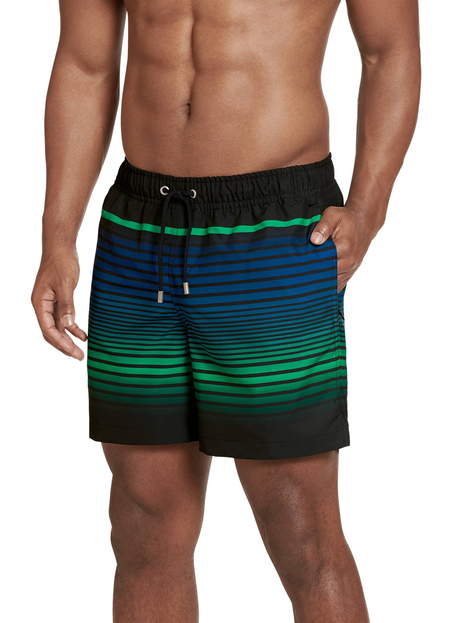 Jockey Men Gradient Stripe Swim Short