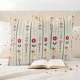 thumbnail image 3 of Spring Floral Outdoor Waterproof Pillow Covers, Colorful Summer Flowers Vintage Botanical Decorative Square Throw Pillowcase Sofa Cushion Sham for Patio/Couch/Chair, 16"x16" 2 Pack, 3 of 8
