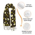 thumbnail image 3 of Shawl Wraps for Women - Honey Bees With Flowers Oversized Fall Winter Fashion Blanket Scarf for Women, 3 of 6