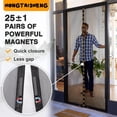 thumbnail image 3 of Magnetic Screen Door, 43" x 81" Auto Closure Mesh Curtain, Heavy-Duty Windproof Bug Screen, Pet & Kid Friendly, Fits Front/Sliding/Patio Door, Black, 3 of 7