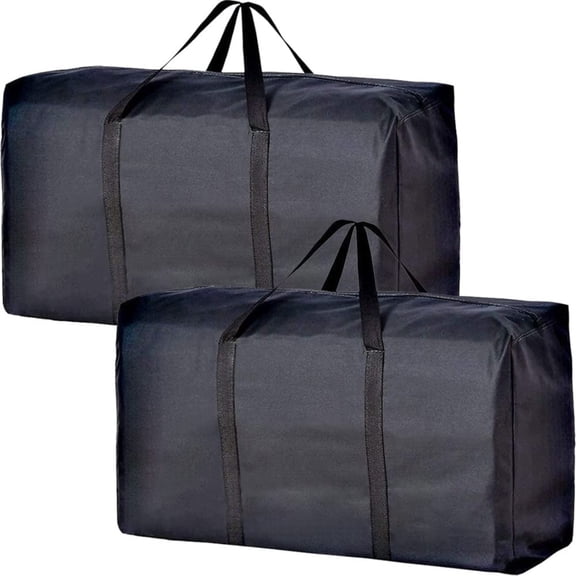 Storage Bags 2 Extra Large Moving Bags with Strong Zippers & Carrying Handles Storage Bags PLKJ