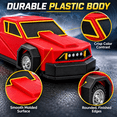 thumbnail image 5 of Red Weather Interceptor Vehicle Model, Storm Chaser Research Car with Rolling Wheels and Detachable Parts, Plastic Display Car for Desk, Shelf, Cabinet and Collection, 5 of 7