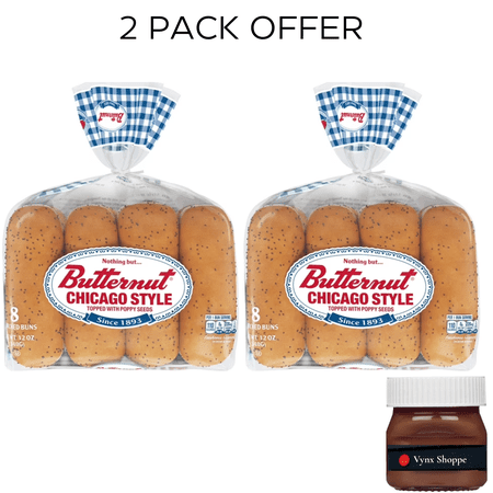 Butternut Chicago Style Buns, 12 oz, 8 Count