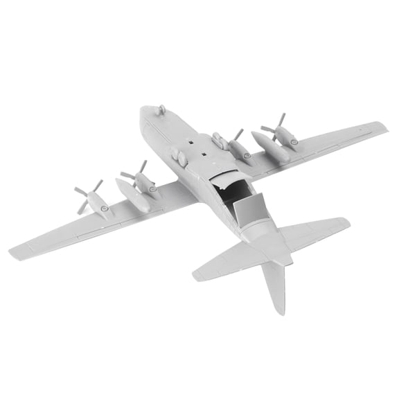 NATEFEMIN Scale Model C 130 Transport Aircraft DIY Kit PVC Plastic Display Stand Military Collectibles Decoration 250g Requires Assembly
