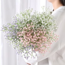 opvise Realistic Fake Gypsophila Vivid Non-fading DIY Bridal Bouquet Home Artificial Flower Household Supplies Blue