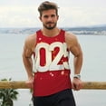 thumbnail image 6 of Pofeuu Happy New 2025 Year Print Men's Workout Tank Tops Sleeveless Muscle Gym Shirt Quick Dry-3X-Large, 6 of 7