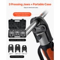 thumbnail image 4 of VEVOR MegaPress Jaws, 3PCS Pressing Jaws 1/2", 3/4" & 1" for MegaPress Carbon Steel Pipes, Compatible with Standard Press Tools, Includes Carrying Case, 4 of 9