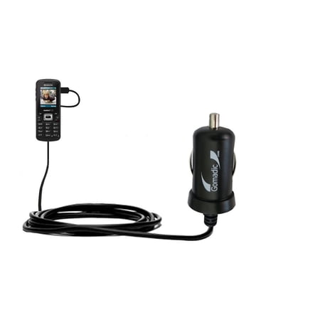 Gomadic Intelligent Compact Car / Auto DC Charger suitable for the Kyocera S1350 - 2A / 10W power at half the size. Uses Gomadic TipExchange Technolog
