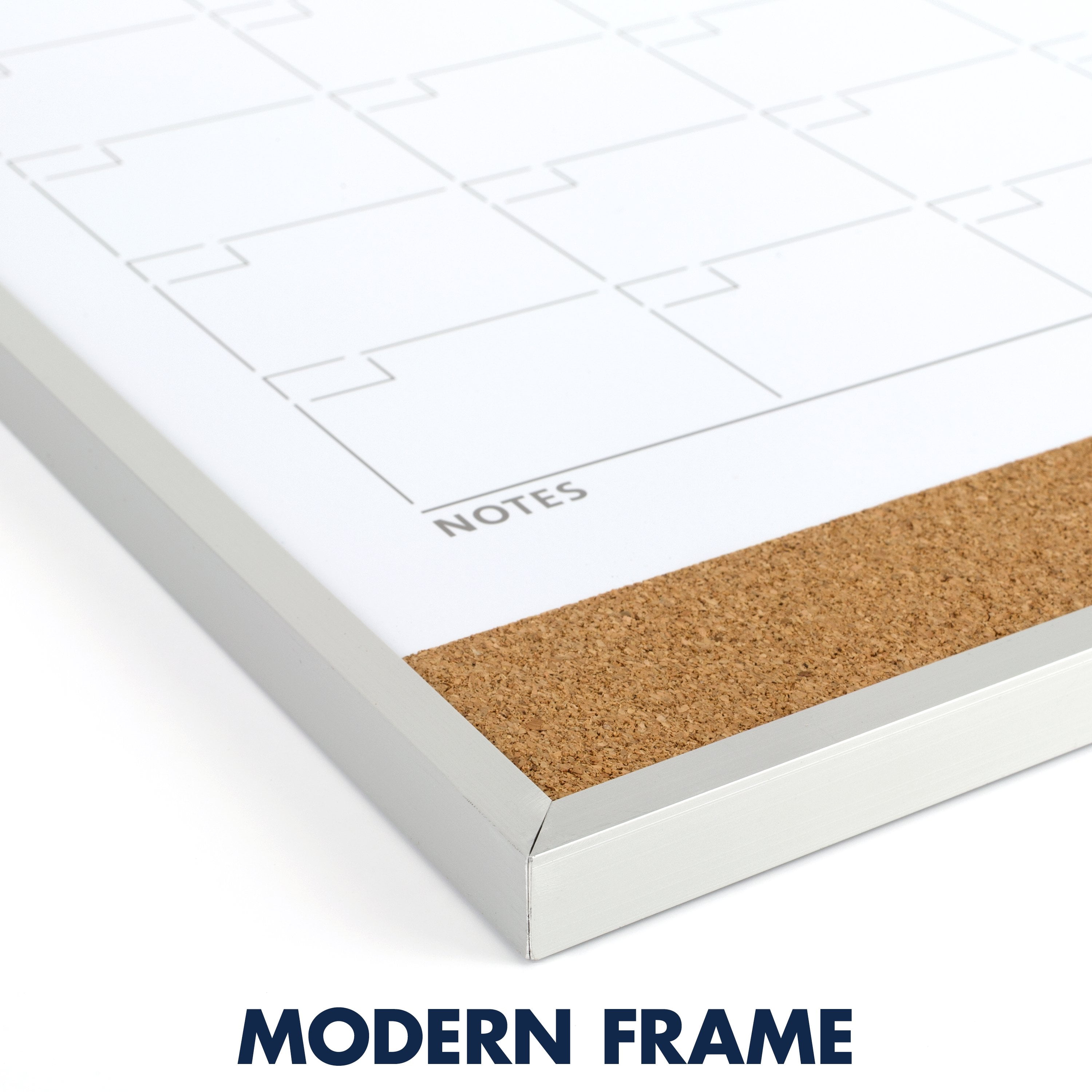 Quartet Magnetic Combination Calendar Board, 16" x 20", Silver Frame (Q232016A00-WMT-R)