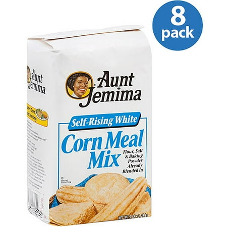 Aunt Jemima Self-Rising White Corn Meal Mix, 5LB (Pack of 8)