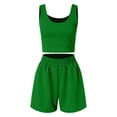 thumbnail image 4 of Womens Short Sets Two Piece Set Sleeveless Tank Tops & Shorts Summer Outfits Travel Outfits for Women, 4 of 5