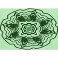 thumbnail image 1 of Ahgly Company Machine Washable Indoor Rectangle Transitional Pale Green Area Rugs, 2' x 3', 1 of 7