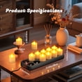 thumbnail image 6 of PChero Rechargeable Candles with Remote Timer ,12pcs Flameless Candles LED Votive Candles with Charging Base, Battery Tea Lights Flickering Electric Fake Small Candles for Table Wedding Home Decor, 6 of 12