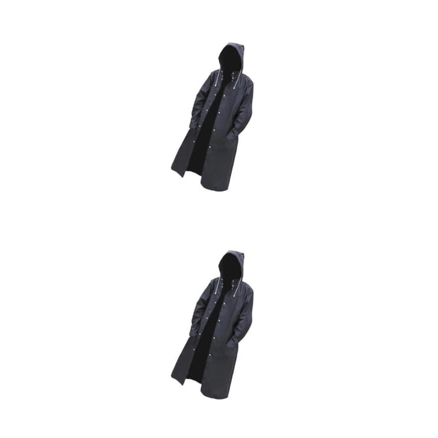 Minnieouse Chubasquero reutilizable de secado rápido para mujeres y hombres Senderismo y actividades al aire libre Negro 2XL Negro 2XL 2Conjunto
