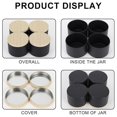 thumbnail image 2 of 24 Pack 4 Oz Black Candle Tins With Lids, 4oz Candle Jars For Making Candles Bulk, 2 of 4