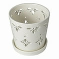 thumbnail image 3 of Mainstays 6" x 6" x 6" Round White Ceramic Orchid Plant Planter, 3 of 8