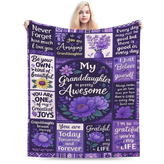 Granddaughter Gifts from Grandma Grandpa - Granddaughter Gifts, Gifts for Granddaughter, Christmas Graduation Birthday Gifts for Granddaughter, to My Granddaughter Blanket Gift Ideas 50x40