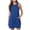 Blue, variant on Women Short Dress Sleeveless Mini Tank Casual Workout Sport Tennis Athletic With 2 Pockets