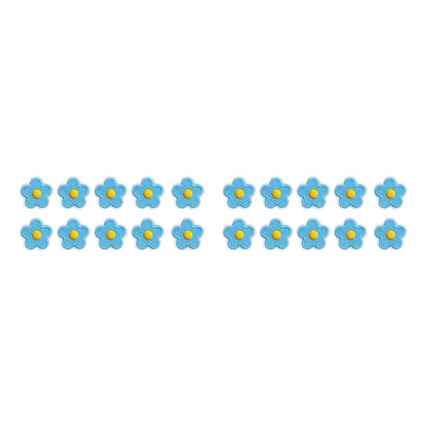 Advancent 10 Uds. Parche de flores para planchar sin planchar suministros de emergencia autoadhesivos duraderos prácticos para DIY Jeans zapatos azul Type2 NO2 Advancent CBP233652