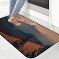 thumbnail image 4 of PHYHOO Abstract Sun Sunset Mountain Woodland Nature Landscape Waterproof Door Mat Outdoor Entrance Non-Slip Doormat for Bohemian Home Front Door Porch Outdoor Indoor Decorations 19.68*47.24 in, 4 of 6