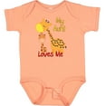 thumbnail image 3 of Inktastic My Aunt Loves Me Giraffe Boys or Girls Baby Bodysuit, 3 of 5