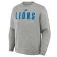 thumbnail image 4 of Men's Fanatics Heather Gray Detroit Lions Direct Handoff Legacy Pullover Sweatshirt, 4 of 5