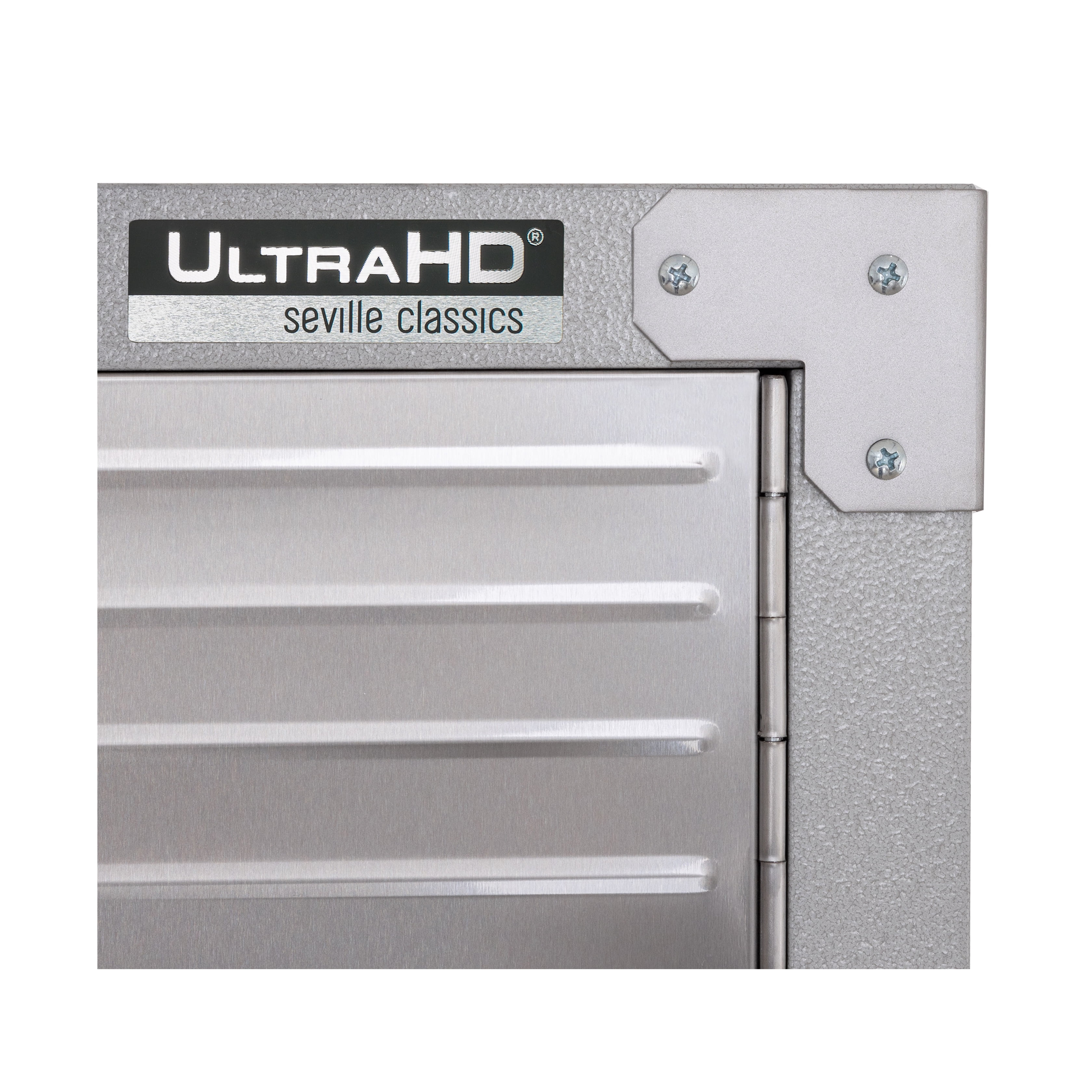 Seville Classics UltraHD French Door Storage Cabinet with Drawer, 36" W x 18" D x 72" H