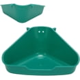 thumbnail image 1 of HUGFEGWE Corner Litter Pan for Ferrets, Rabbits, Rats, Guinea Pigs and Other Small Animals, Splash Proof Triangle Potty Trainer Corner Litter Bedding Box for Baby Rabbit, Chinchillas (S CJB91-13537, 1 of 9