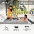 thumbnail image 3 of Intex PureSpa Plus Greystone Inflatable Square Hot Tub Spa, 83 x 28", 3 of 10