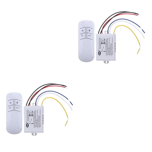 Bearachild Interruptor inalámbrico de encendido/apagado, 1/2/3 vías, 220V, interruptor de Control remoto, receptor, transmisor, controlador, lámpara Type6 NO6