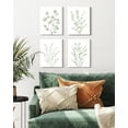 thumbnail image 4 of Drsoum Bohemia Wall Art Light Green Botanical Art Boho Leaf Decor for Bedroom Minimalist Prints for Office 8x10in4pcs Natural Framed, 4 of 6
