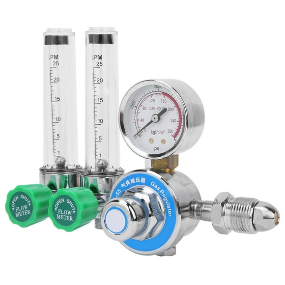 Argon Regulator,WX‑55X‑2L Argon Regulator Dual Gas Flowmeter Argon Flowmeter Regulator Maximized Efficiency