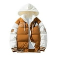 thumbnail image 2 of Winter Men's Daily Loose Casual Trend Fashion Windproof Warm Hooded Coat Jacket, 2 of 8
