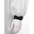 thumbnail image 7 of TiaoBug Men Color Block Clergy Church Robe Loose Fit Long Sleeve Graduation Maxi Gown Black XL, 7 of 7