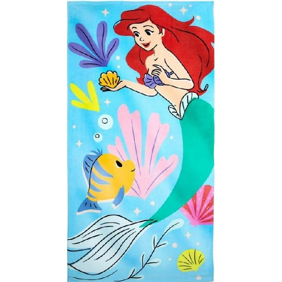Toalla de playa DISNEY STORE Official Ariel 100% algodón 75 x 150 cm