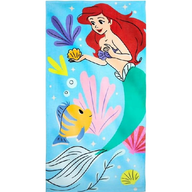 Toalla de playa DISNEY STORE Official Ariel 100% algodón 75 x 150 cm
