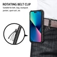 thumbnail image 5 of Allytechgroup Rotating Belt Clip, Kickstand Military Grade Drop Protection Cell Phone Case for Google Pixel 6a, Black, 5 of 15