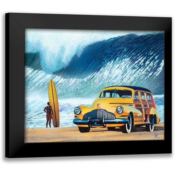 Westmoreland, Scott 14x12 Black Modern Framed Museum Art Print Titled - Buttercup Buick
